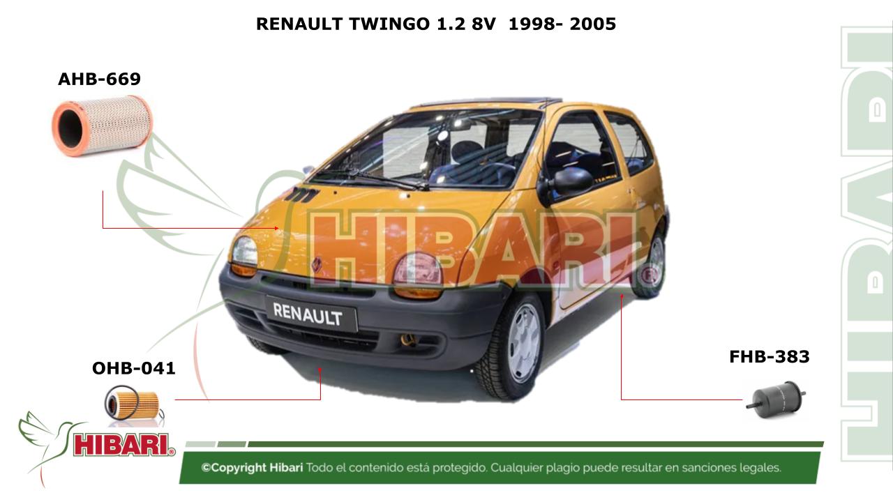 Lee más sobre el artículo RENAULT TWINGO 1.2 8V  1998- 2005